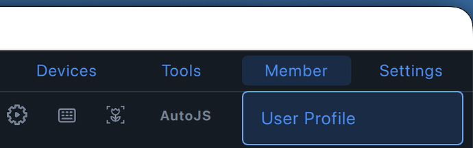 Open Member and select User Profile